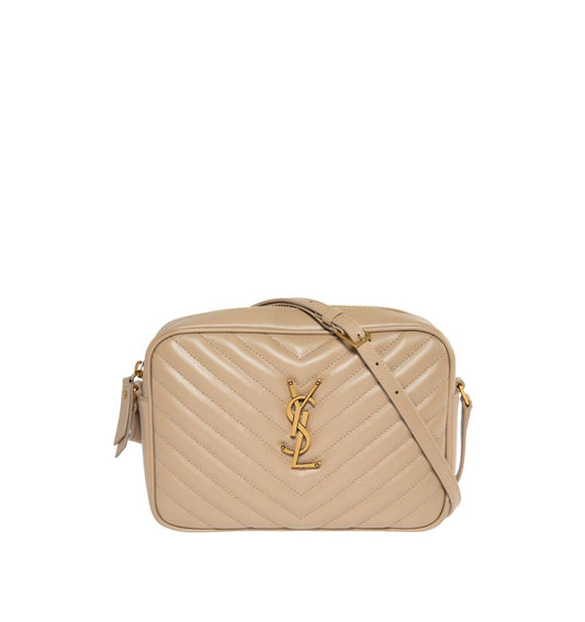 Luxury Saint Laurent Trending 2025 Women's Lou Camera Bag in Dkbeige | 761554DV707