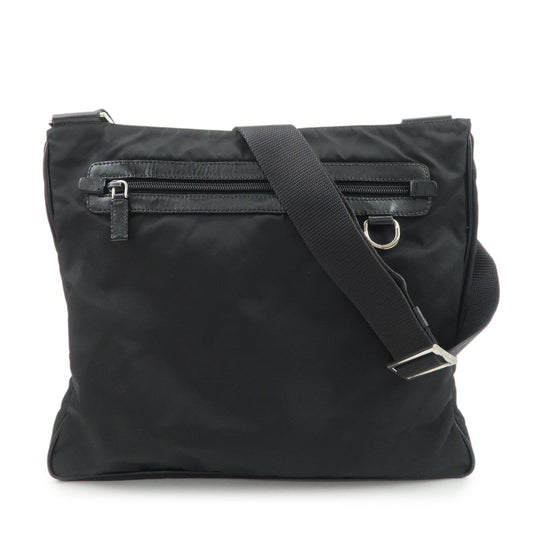 PRADA Triangle Logo Nylon Leather Shoulder Bag Crossbody Bag VA0348