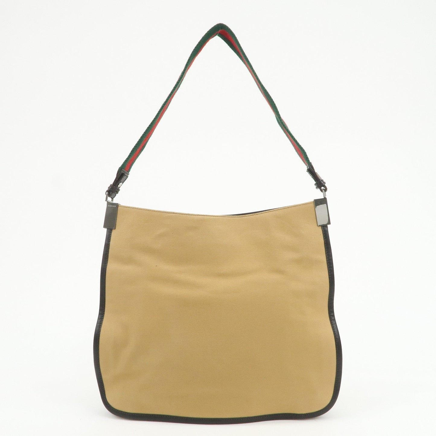 GUCCI Sherry Canvas Leather Shoulder Crossbody Bag Beige 001.4321