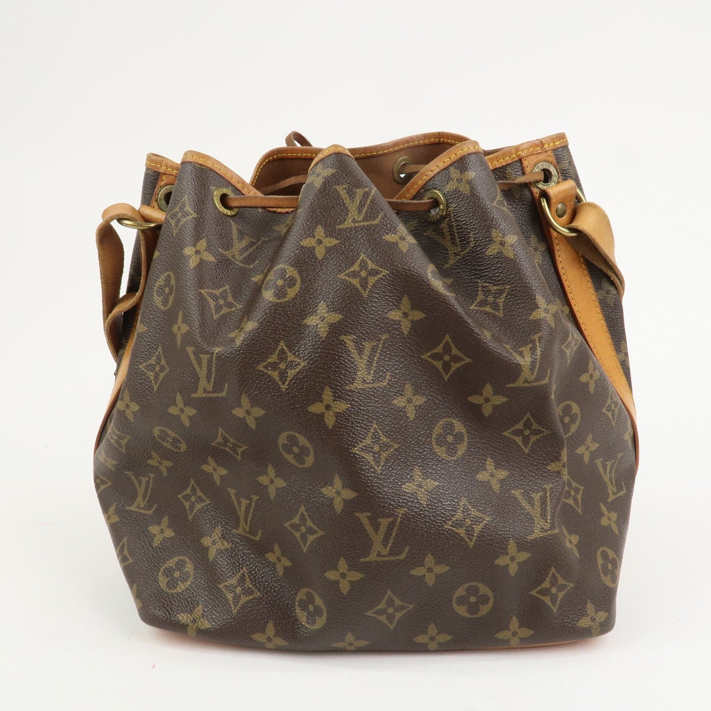 Louis Vuitton Monogram Petit Noe Shoulder Bag Brown M42226
