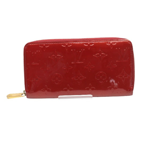 LOUIS VUITTON Long Wallet Purse M91981 Monogram Vernis Pomdamul Zip Around Vernis Zippy wallet Women