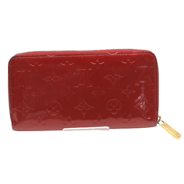 LOUIS VUITTON Long Wallet Purse M91981 Monogram Vernis Pomdamul Zip Around Vernis Zippy wallet Women