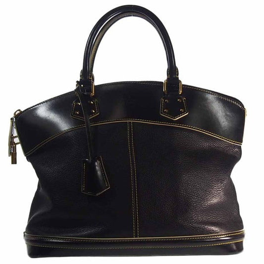 LOUIS VUITTON Handbag leather Noir LockitPM Suhari Tote Bag Women(Unisex)