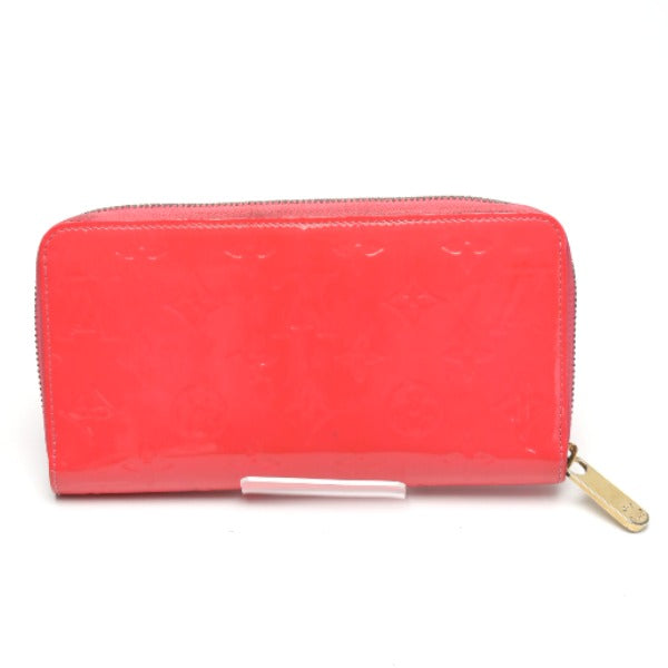 LOUIS VUITTON Long Wallet Purse M93202 Monogram Vernis Rose rich Zip Around Vernis Zippy wallet Women