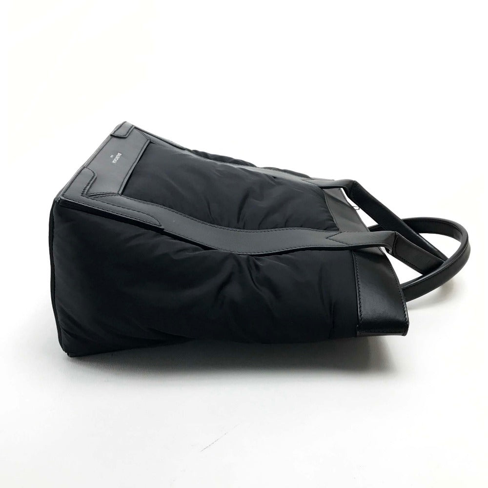 BALENCIAGA Tote Bag 363425 Nylon / leather black Kabas S Women