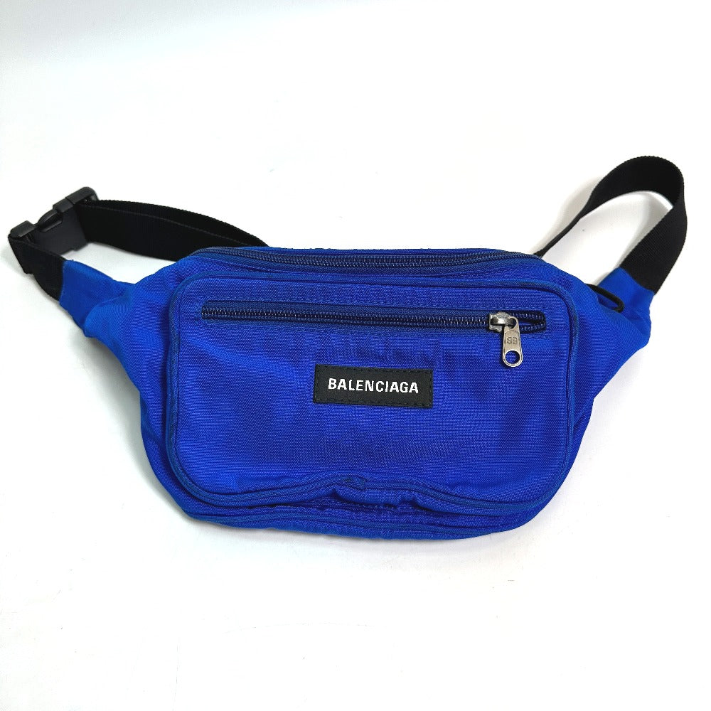 BALENCIAGA Sling bag 482389 Nylon blue Waist bag logo explorer mens