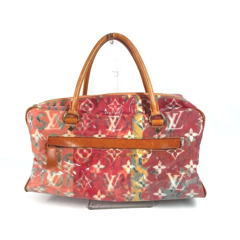 LOUIS VUITTON Boston Duffel bag M95734 Plastics, Leather Orange Monogram pulp Weekender PM Women
