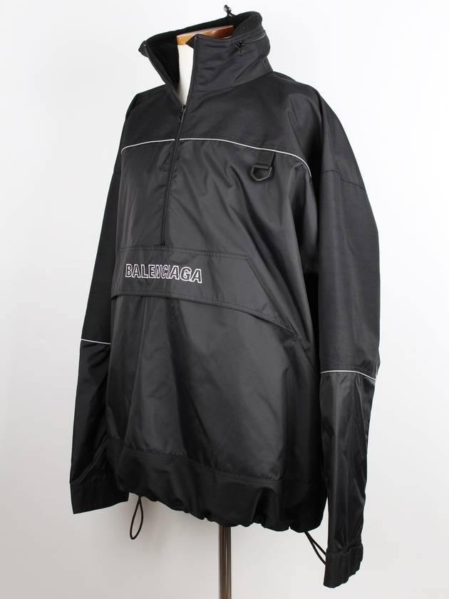 Luxury Balenciaga Trending 2026 Logo Anorak Black 46