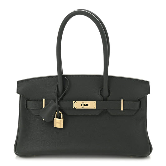 Hermes Evercolor Shoulder Birkin Light 29 Vert Mangrove