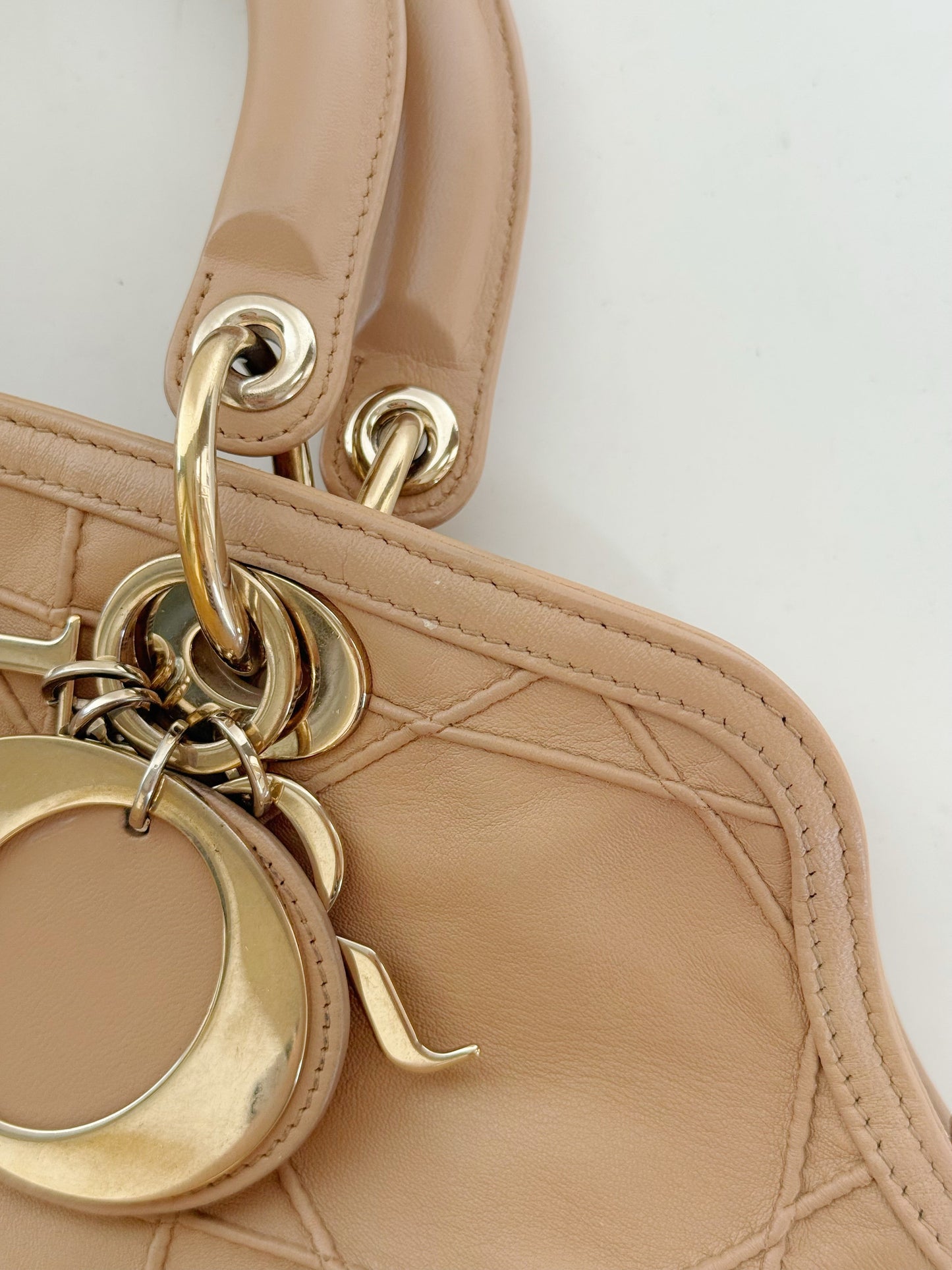 Christian Dior Lambskin Cannage Granville Tote