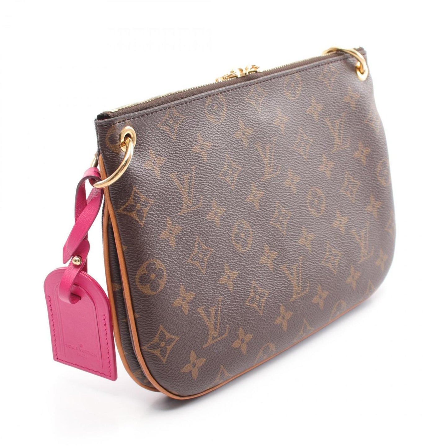 Louis Vuitton   pink Pvc Coated Canvas Leather Shoulder Bag