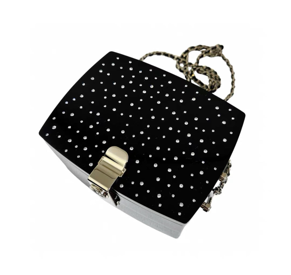 CHANEL 2016 MOONLIGHT LUCITE RUNWAY W/ GOLD HARDWARE