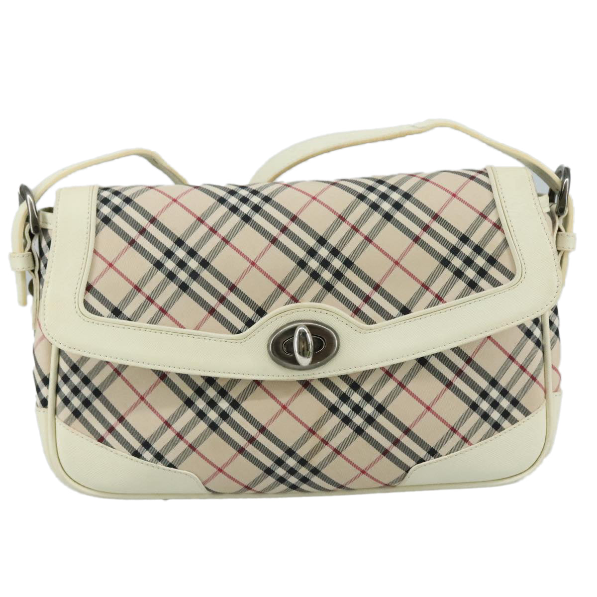 Burberry Nova Check Beige Canvas Shoulder Bag ( )