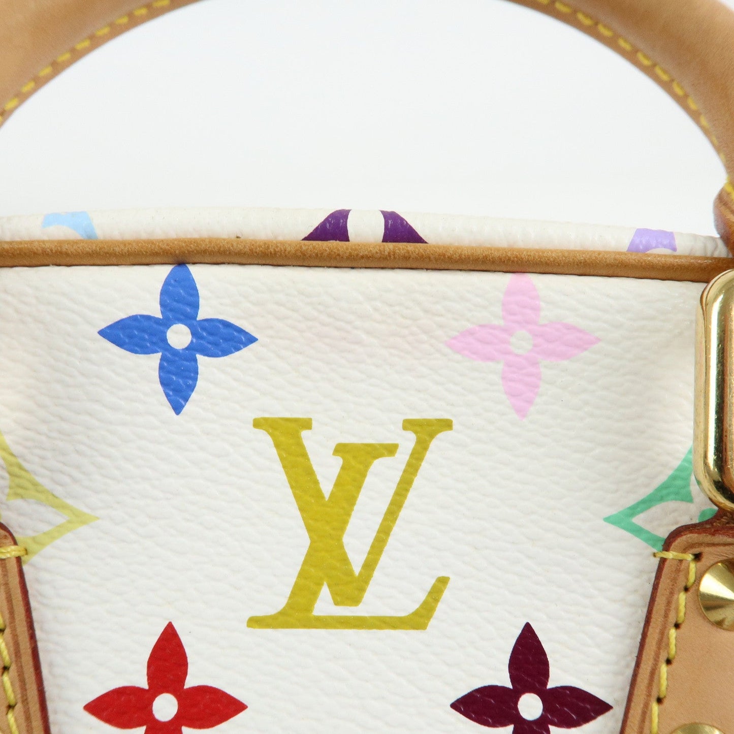 Louis Vuitton Monogram Multicolor Trouville Hand Bag Blanc M92663