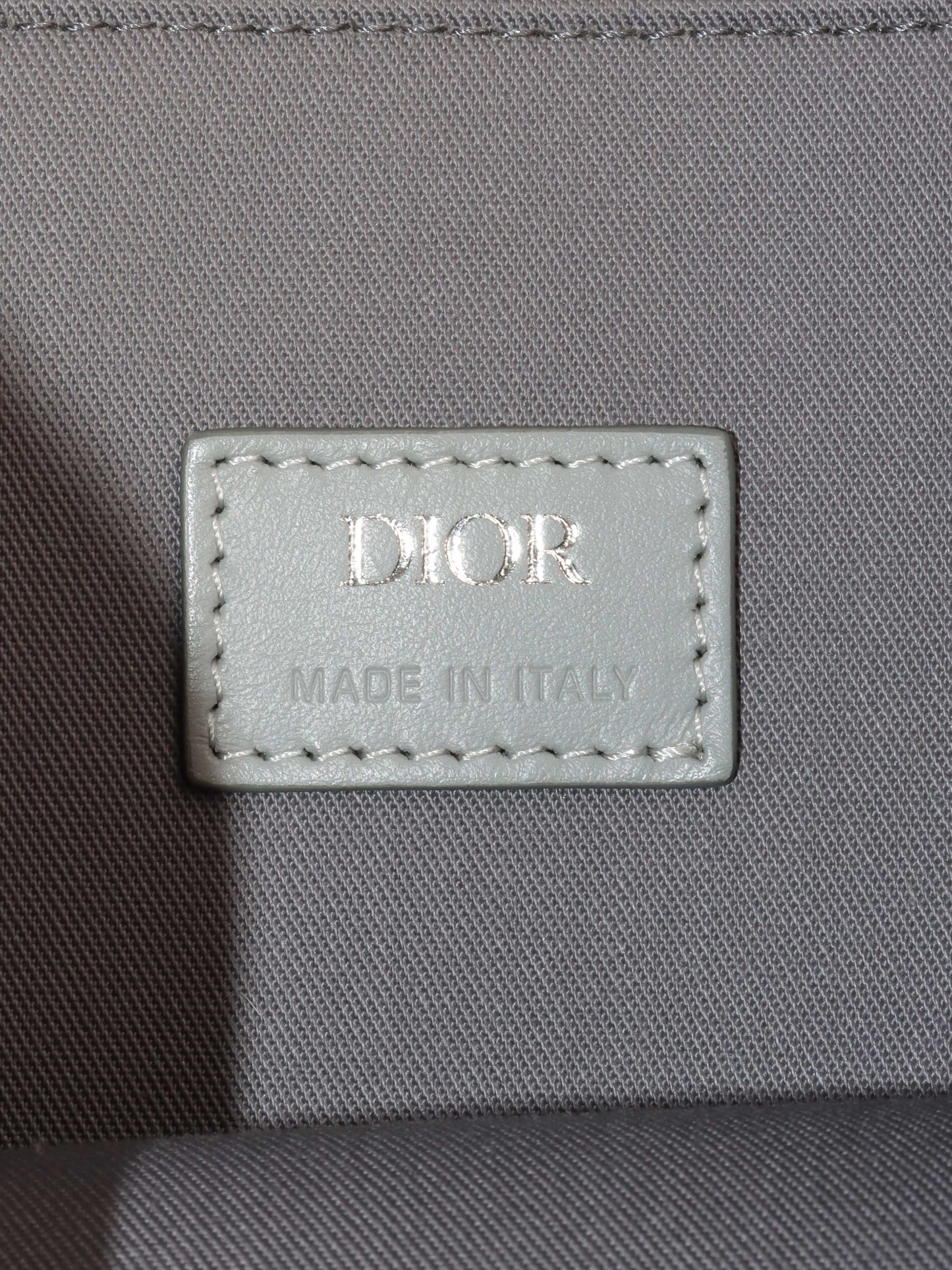 Dior Silver 'Hit The Road' Backpack.