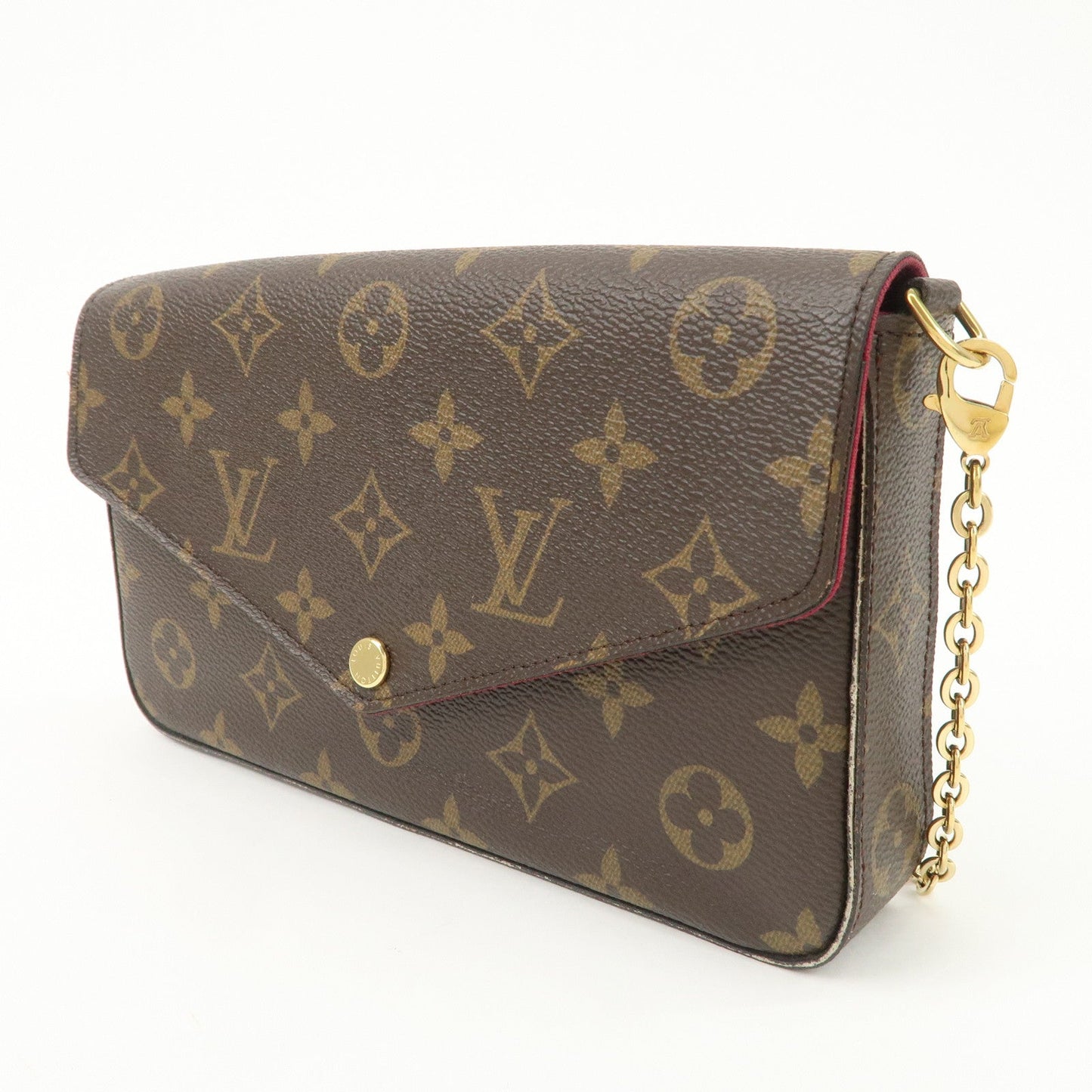 Louis Vuitton Monogram Pochette Felicie Shoulder Bag Brown M61276