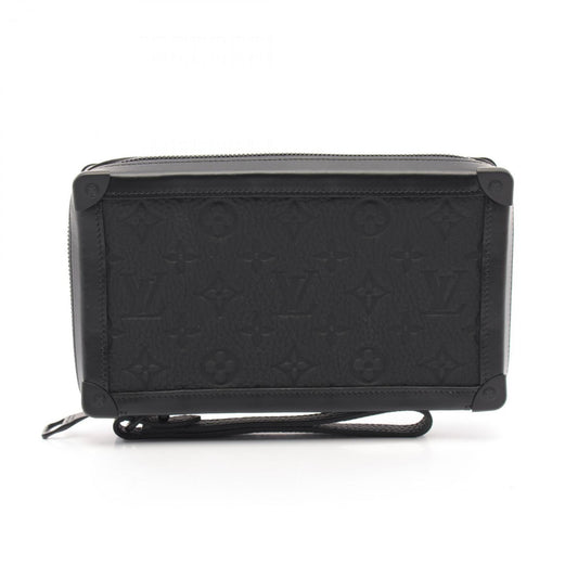 Louis Vuitton Noir Leather Clutch Bag