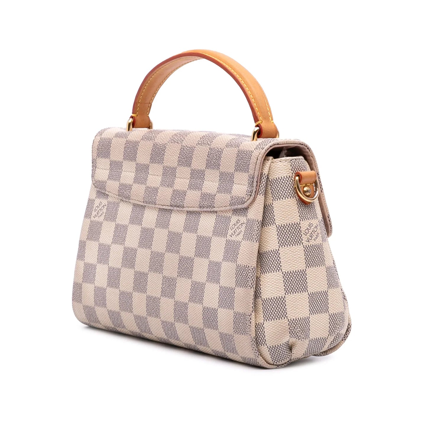 White Louis Vuitton Damier Azur Croisette Satchel
