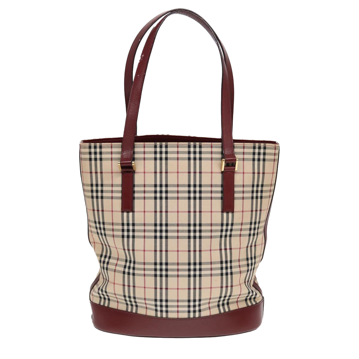 Burberry Nova Check Beige Canvas Tote Bag ( )