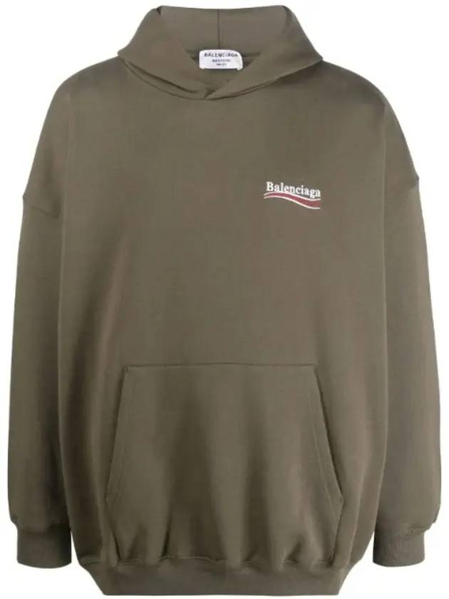 Luxury Balenciaga Trending 2026 Political Campaign Oversized Fit Hoodie Green