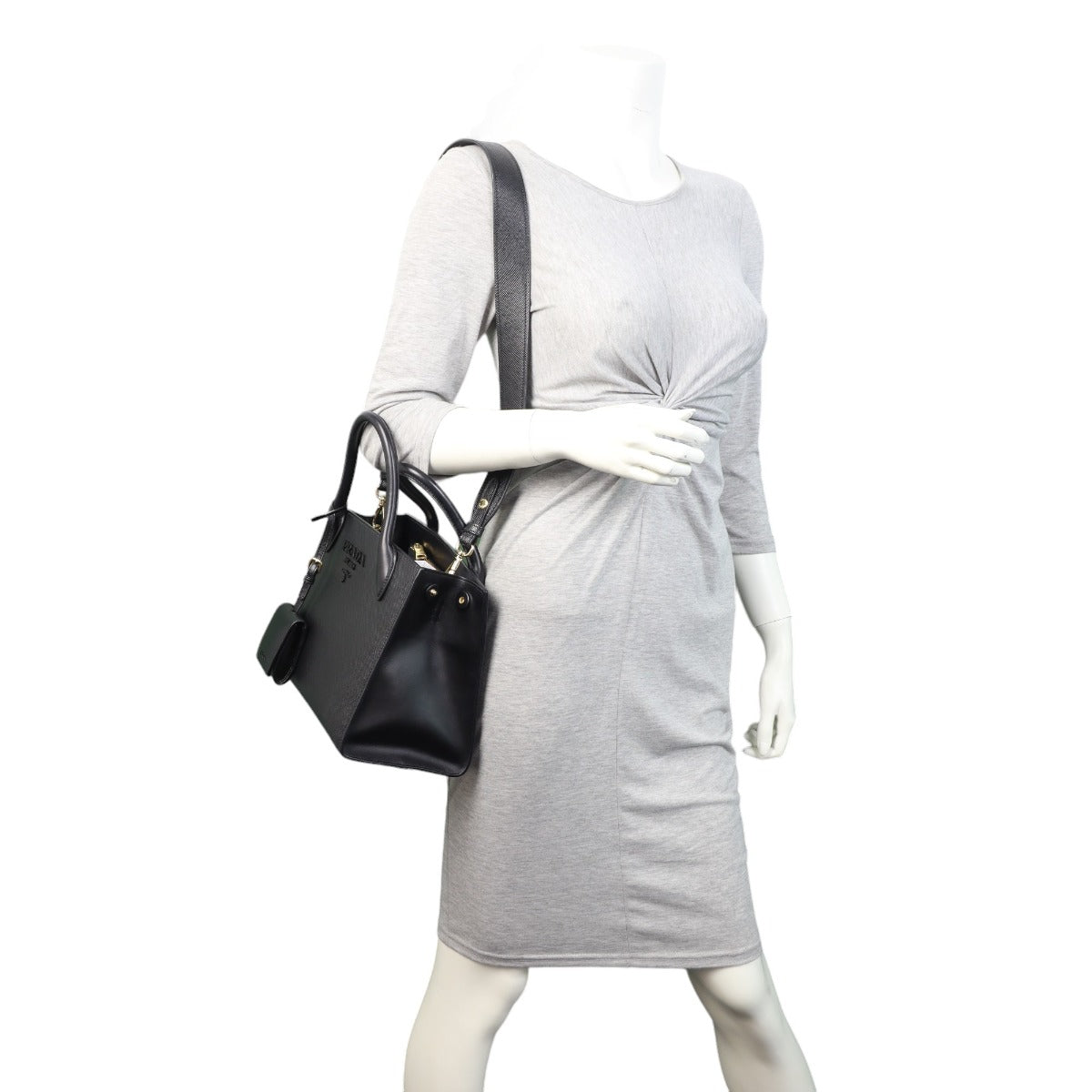 Prada Saffiano Cuir Monochrome Small Bag