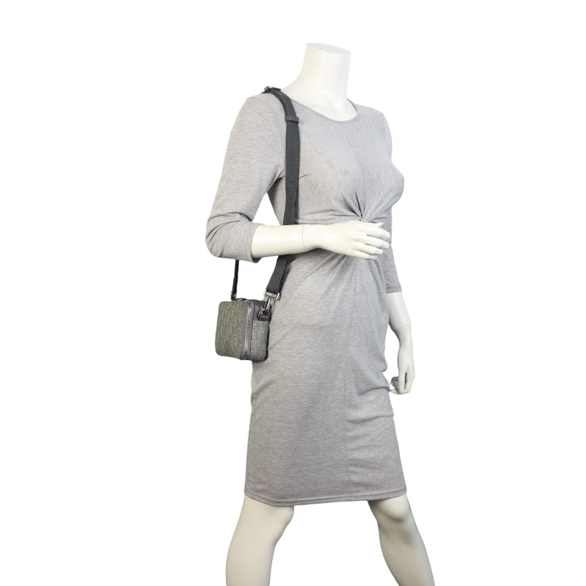 Dior Double Zip Pouch with Strap Oblique
