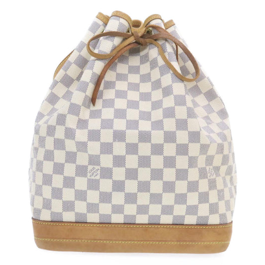 LOUIS VUITTON Damier Azur Noe Shoulder Bag N42222 LV Auth 19982