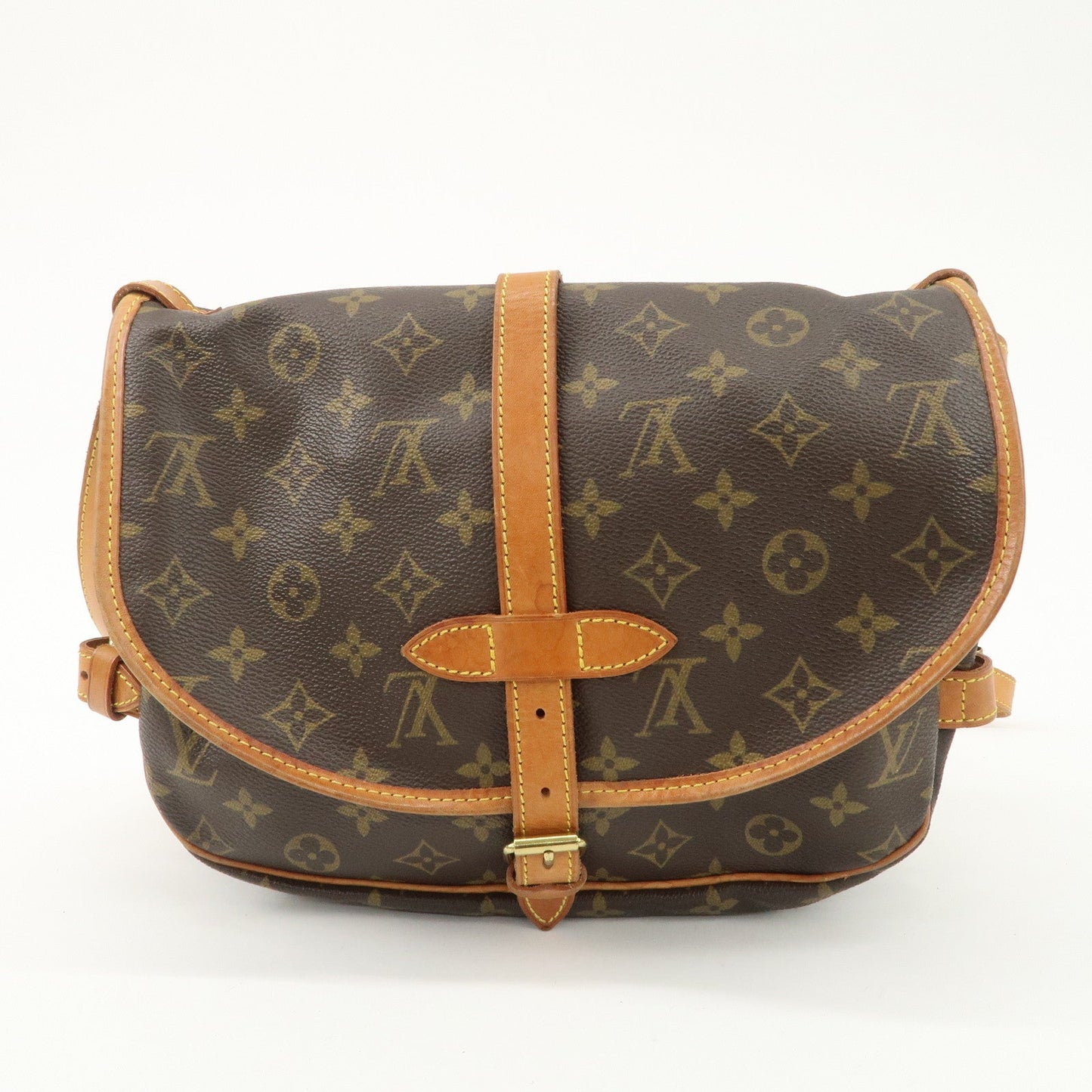 Louis Vuitton Monogram Saumur 30 Shoulder Bag Brown M42256
