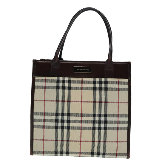Burberry Nova Check Beige Canvas Tote Bag ( )