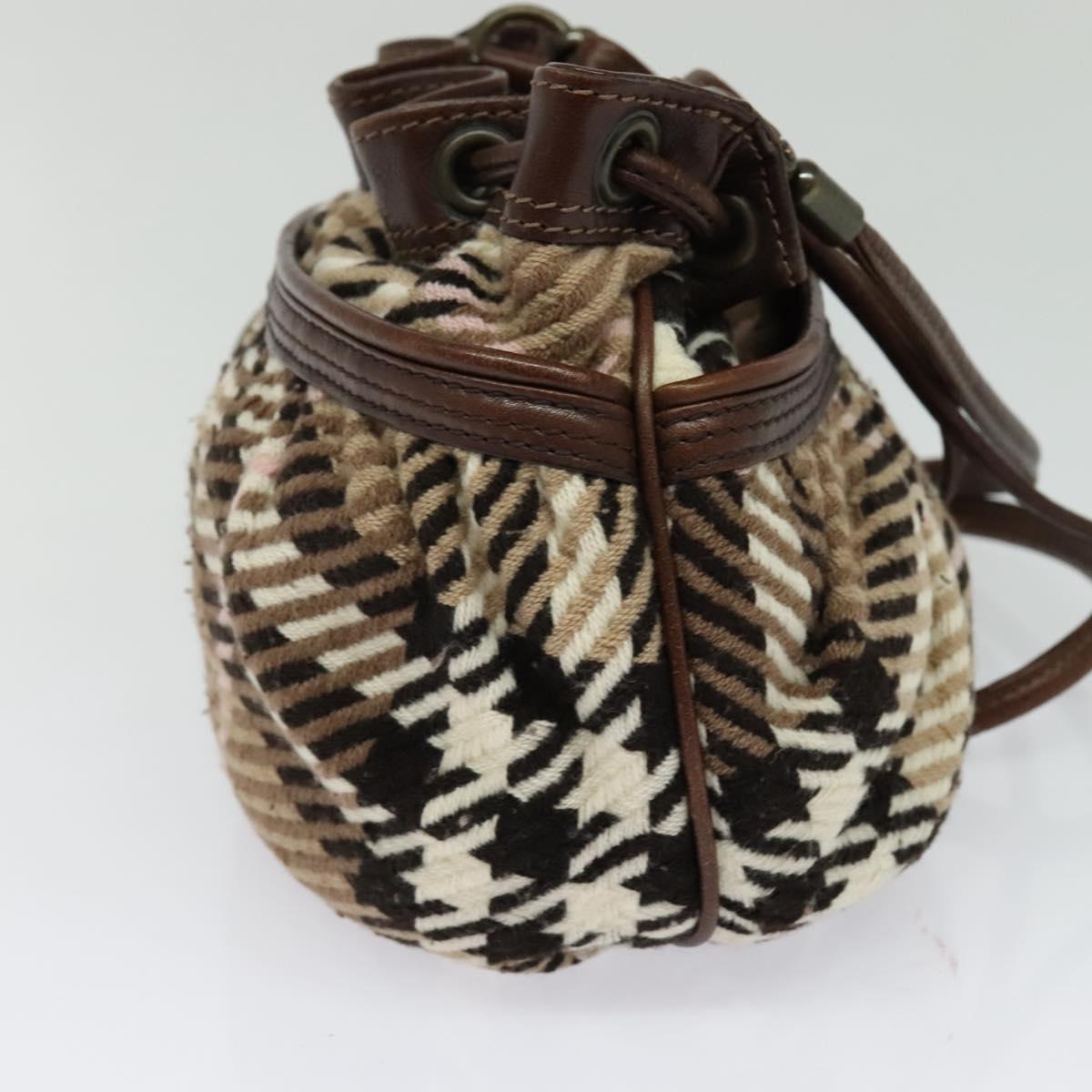 Burberry Blue Label Brown Wool Shoulder Bag ( )