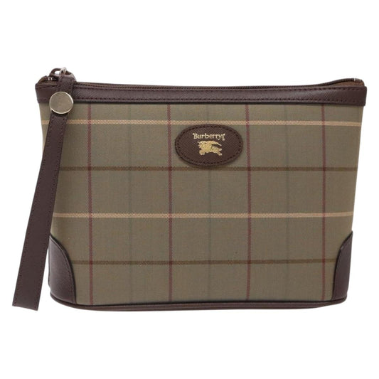 Burberry Nova Check Beige Canvas Clutch Bag ( )