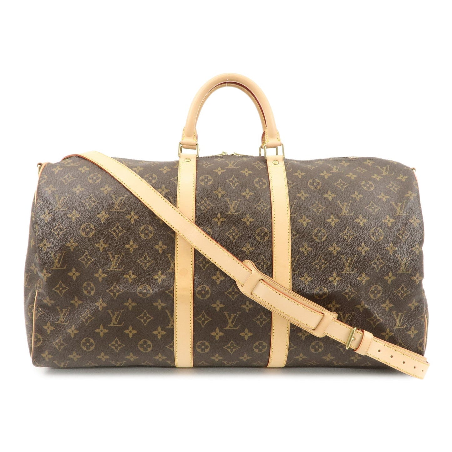 Louis Vuitton Monogram Keep All Bandouliere 55 Boston Bag M41414