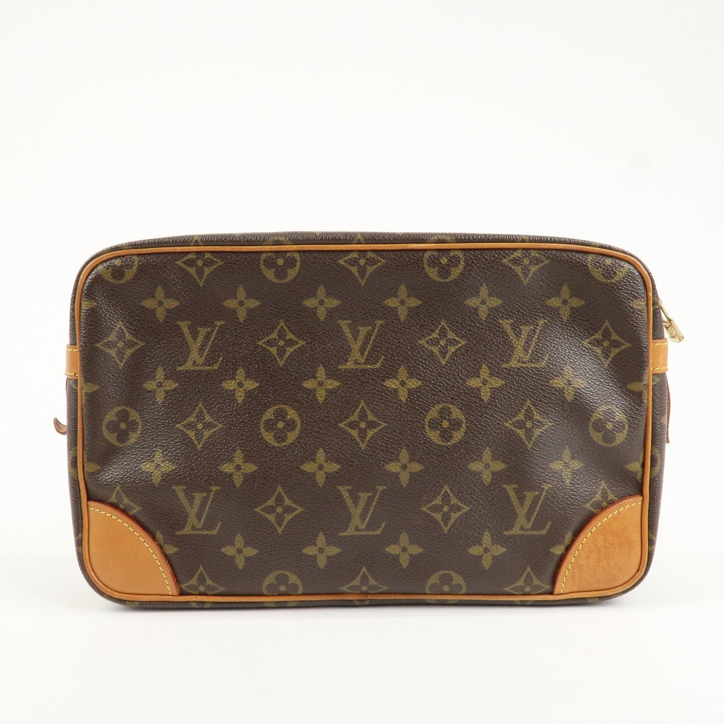 Louis Vuitton Monogram Compiegne 28 Pouch Clutch Bag Brown M51845