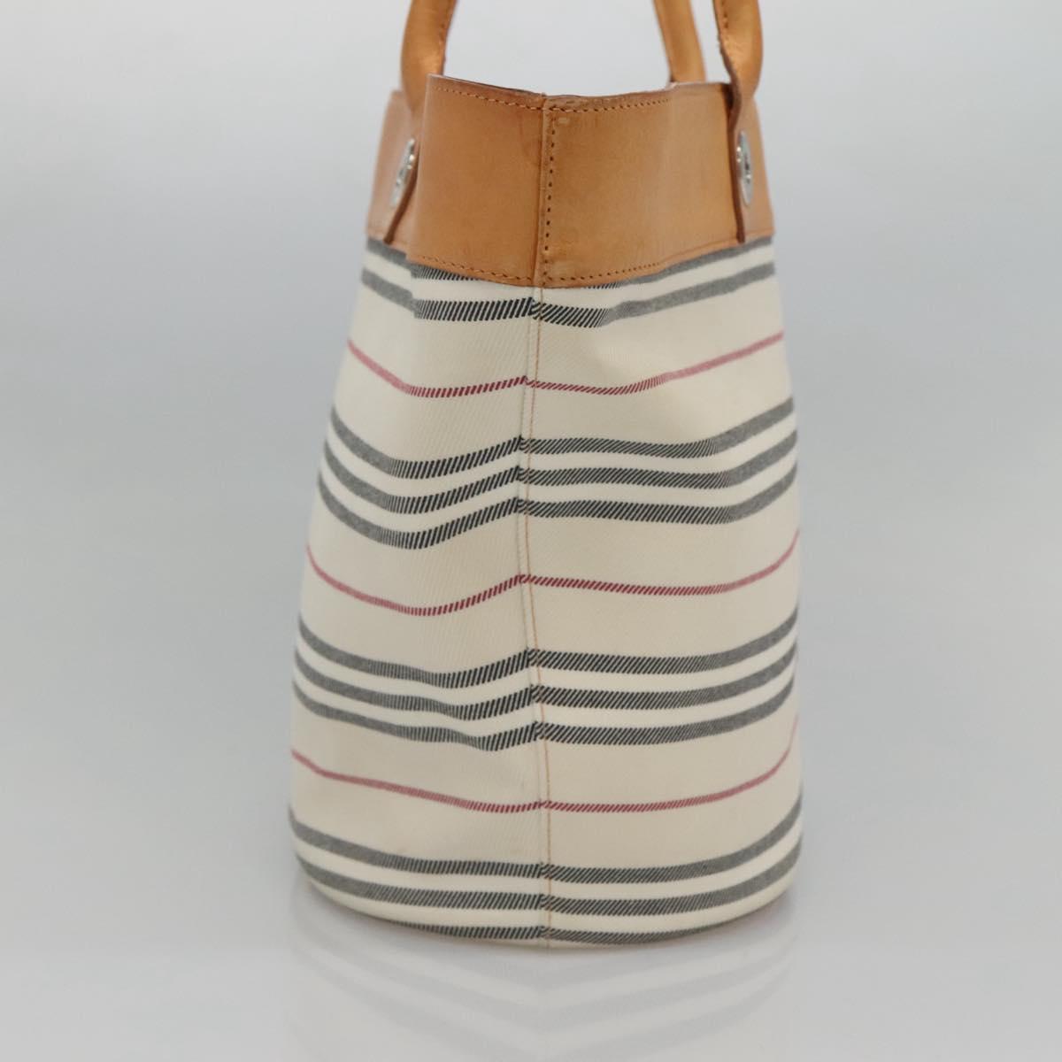 Burberry White Canvas Shoulder Bag ( )