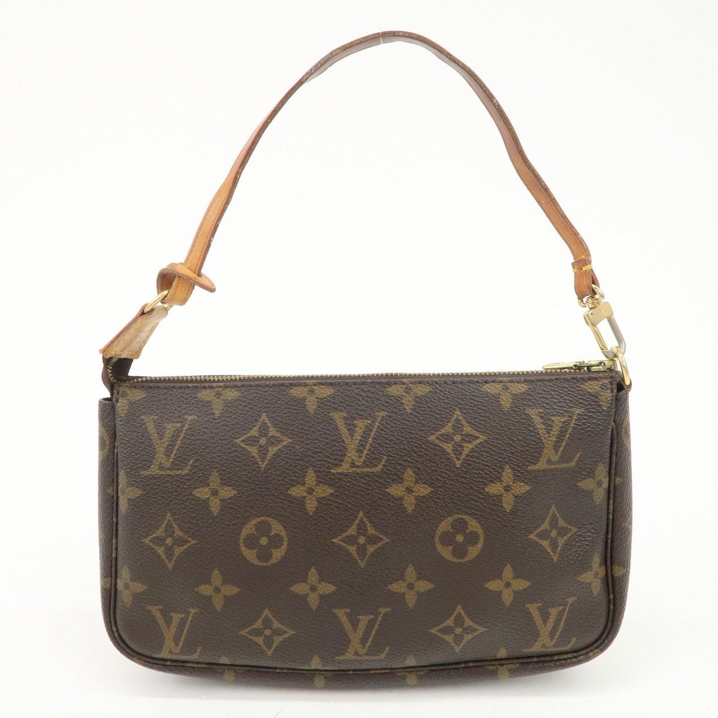 Louis Vuitton Monogram Pochette Accessoires Hand Bag Brown M51980