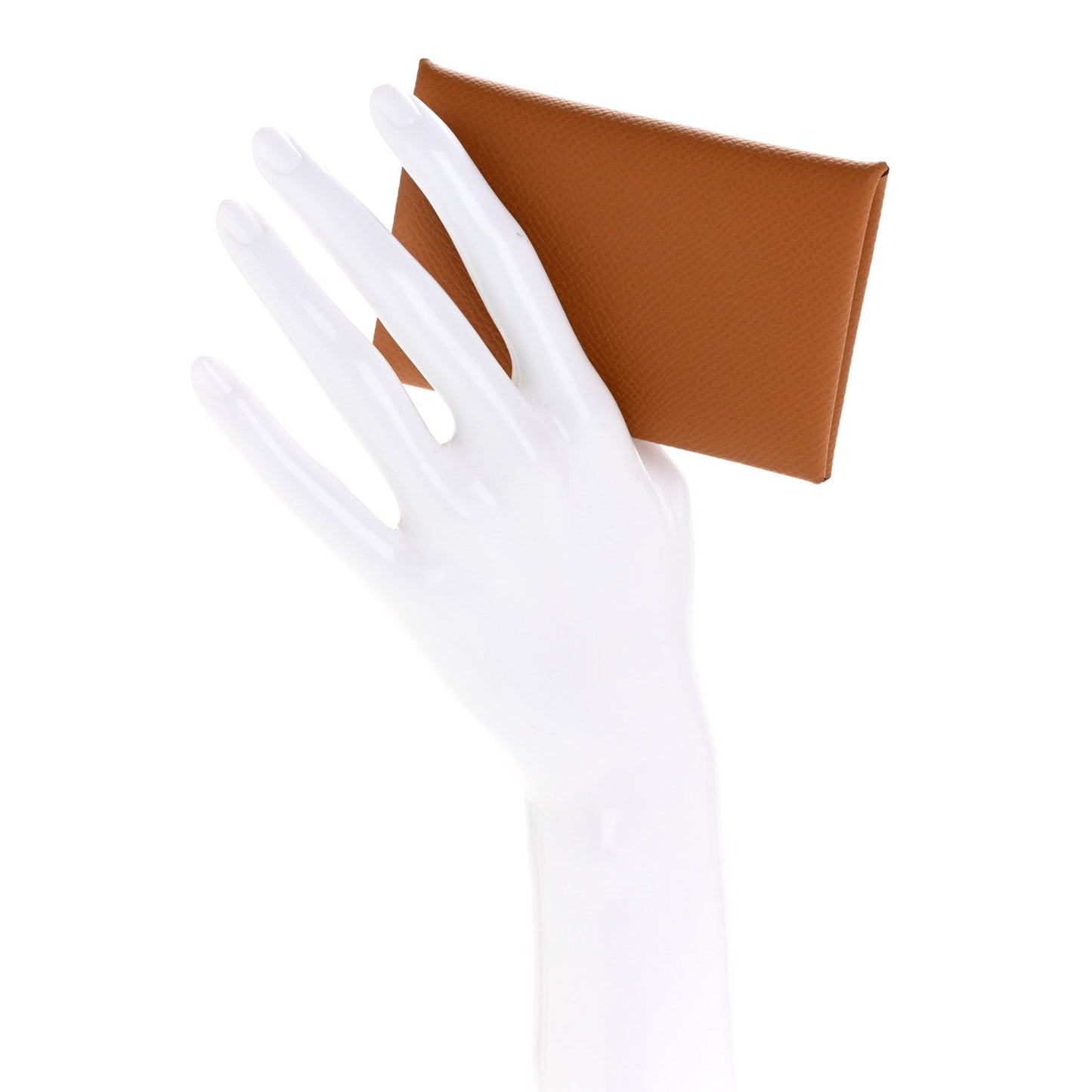 Hermes Epsom Calvi Card Case Gold