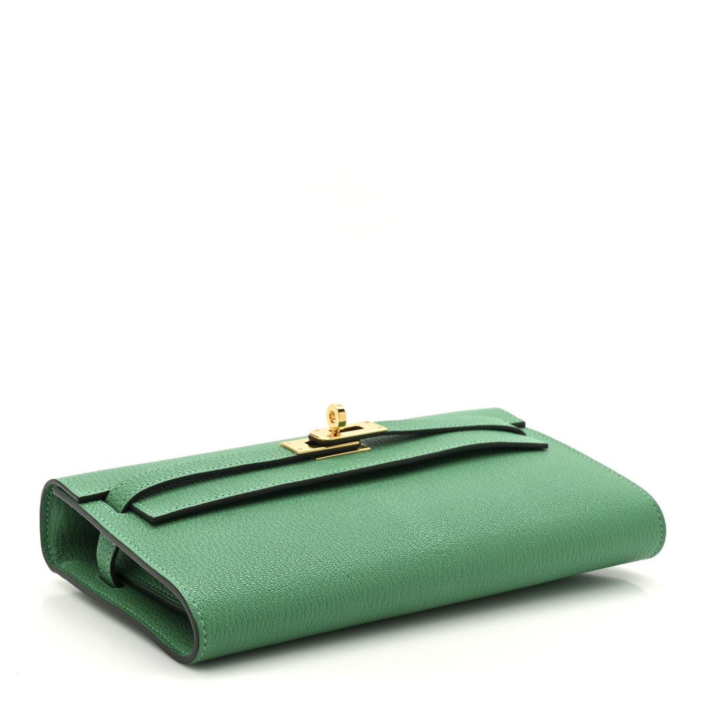 Hermes Chevre Mysore Kelly To Go Wallet Menthe