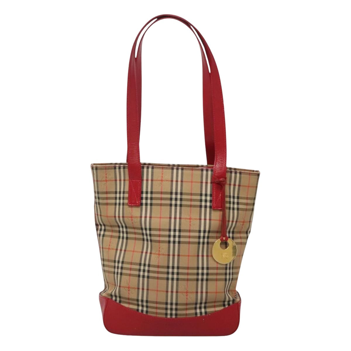 Burberry Nova Check Beige Canvas Shoulder Bag ( )