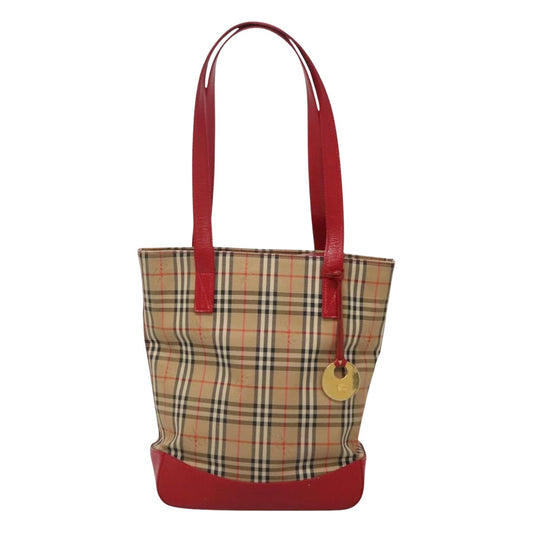 Burberry Nova Check Beige Canvas Shoulder Bag ( )