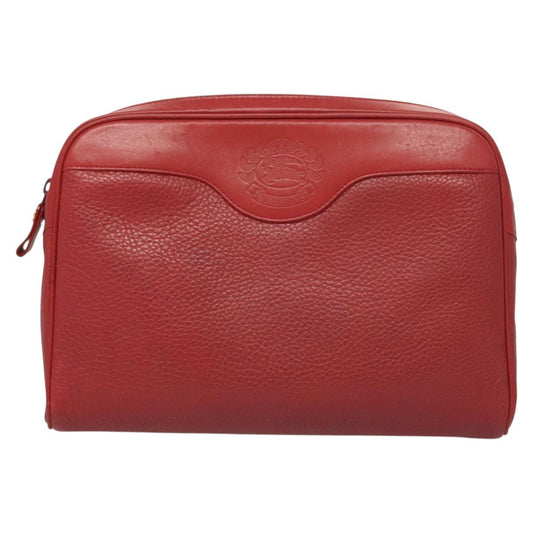 Burberry Red Leather Clutch Bag ( )