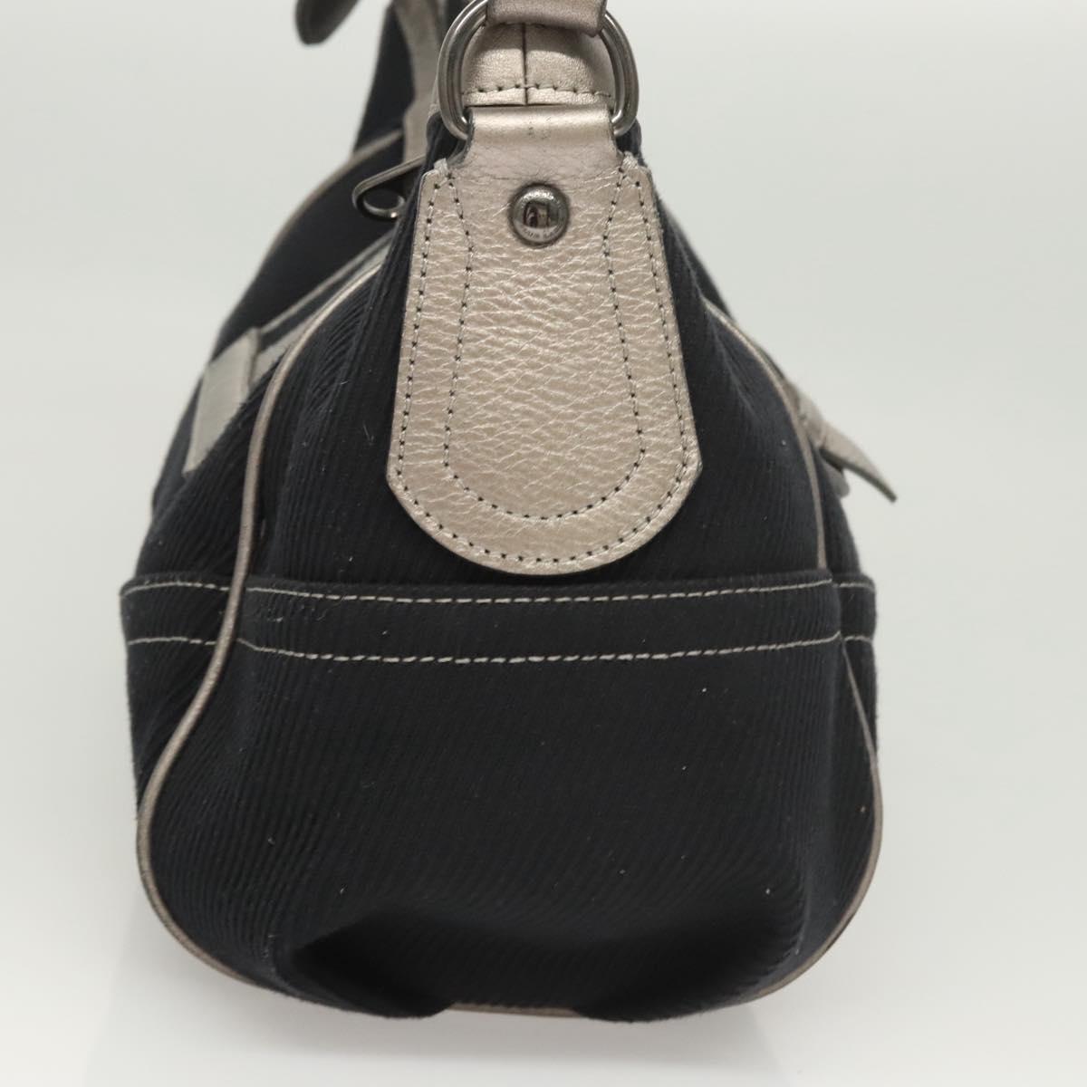 Burberry Navy Canvas Shoulder Bag ( )