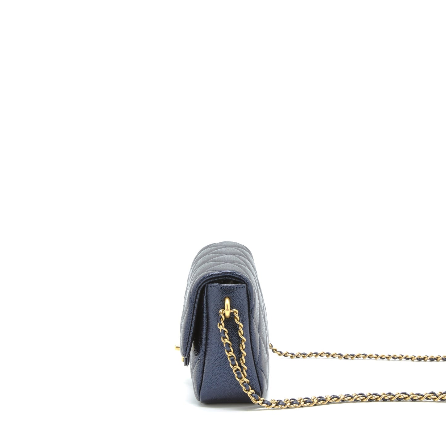 Chanel 21k My Perfect Mini Flap Bag Caviar Black