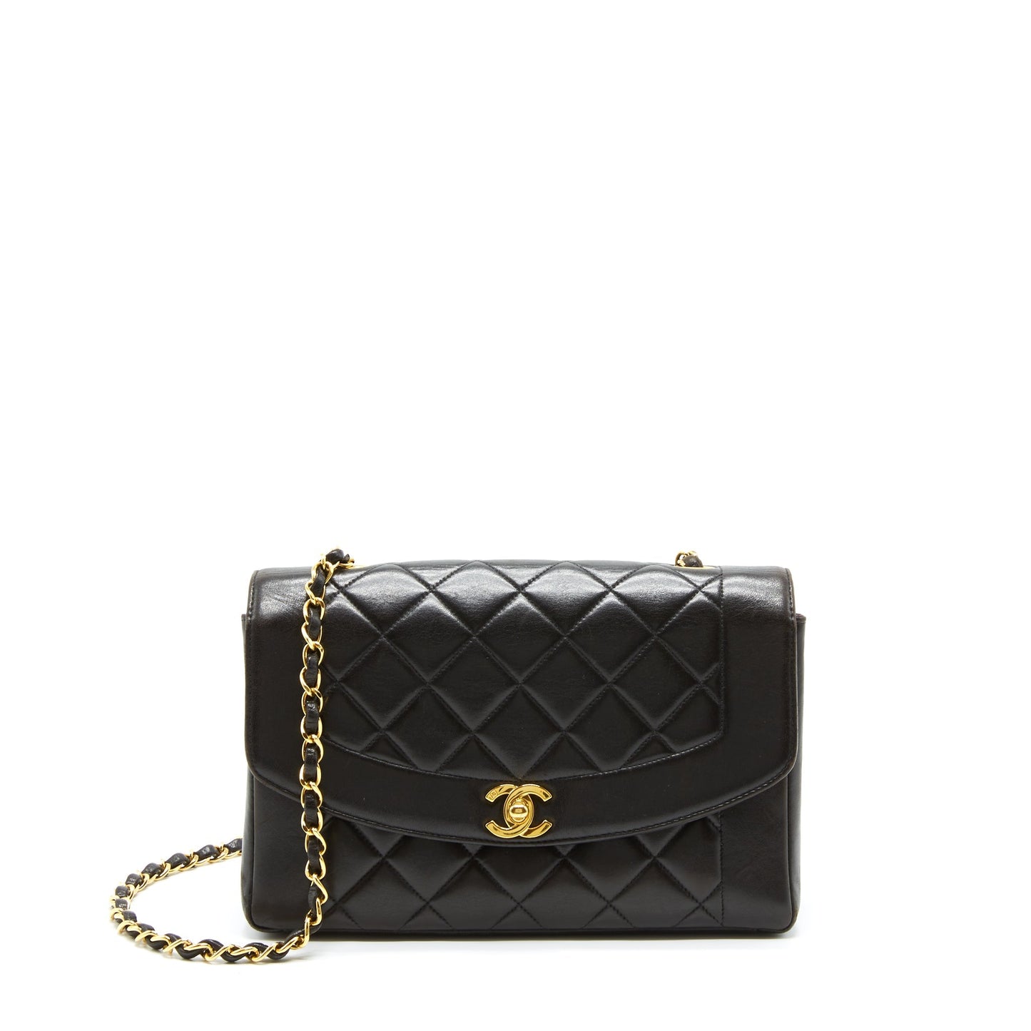 Chanel  Medium Diana Flap Bag Lambskin Black