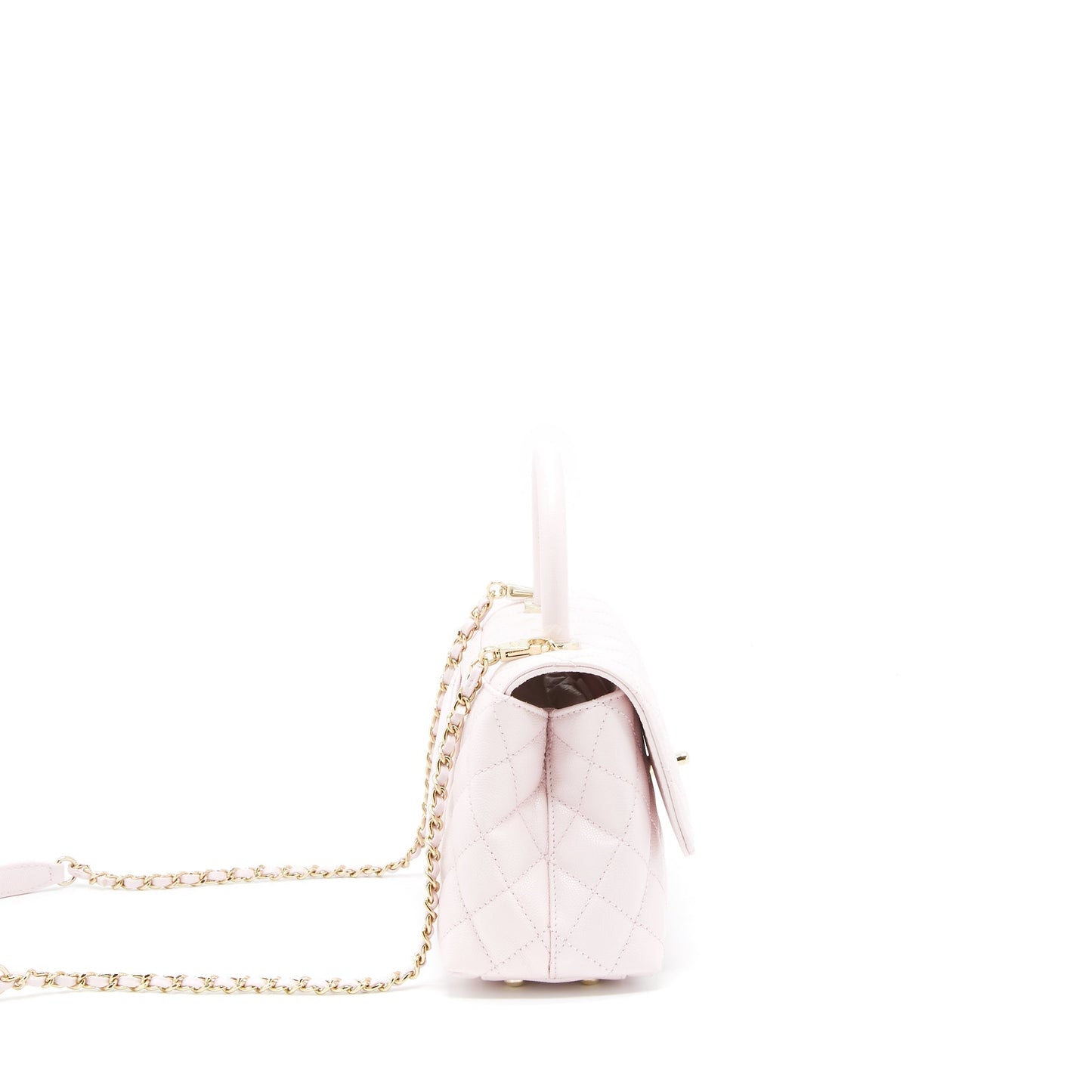 Chanel Small Coco Handle Caviar Light Pink NG750 L
