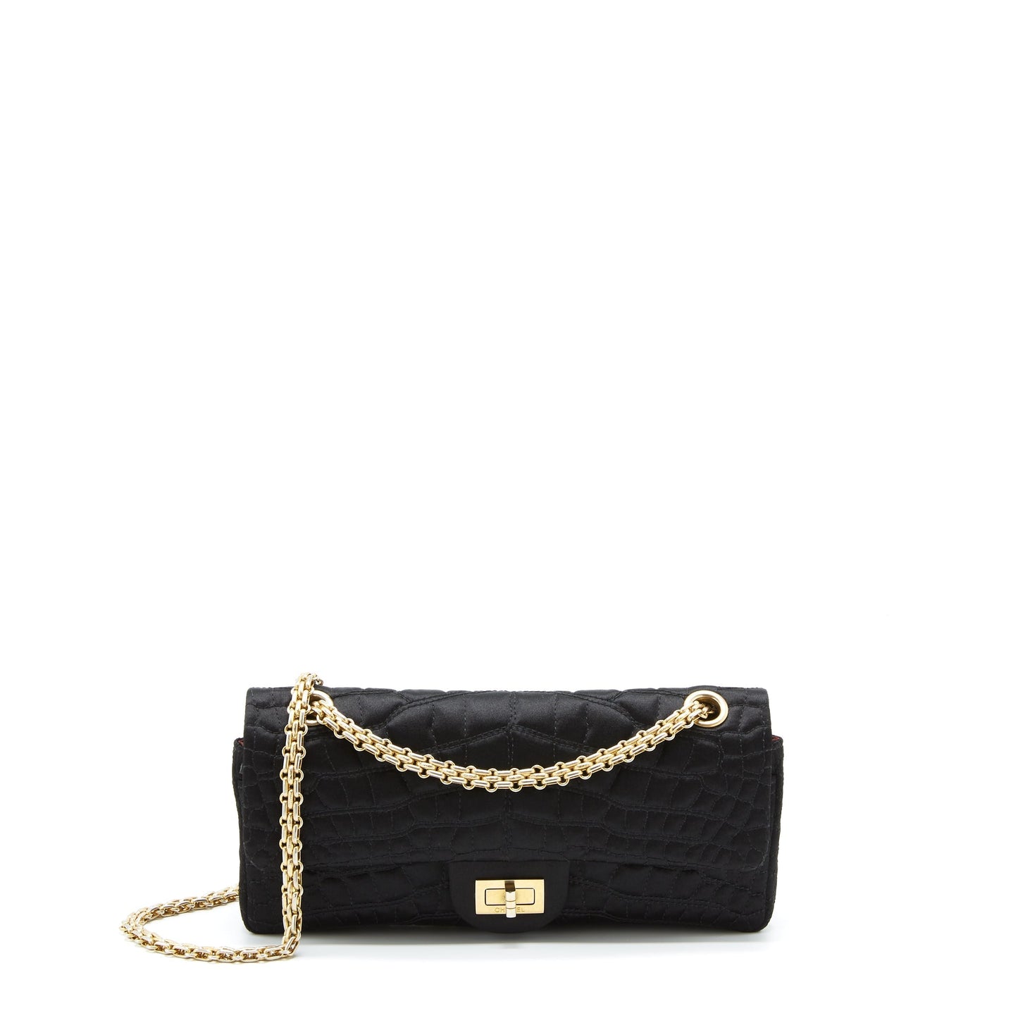 Chanel 2.55 Reissue Flap Bag Satin Black