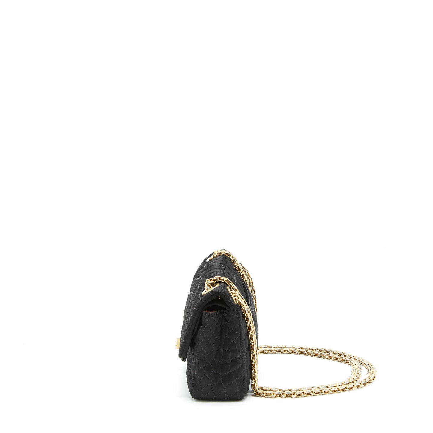 Chanel 2.55 Reissue Flap Bag Satin Black