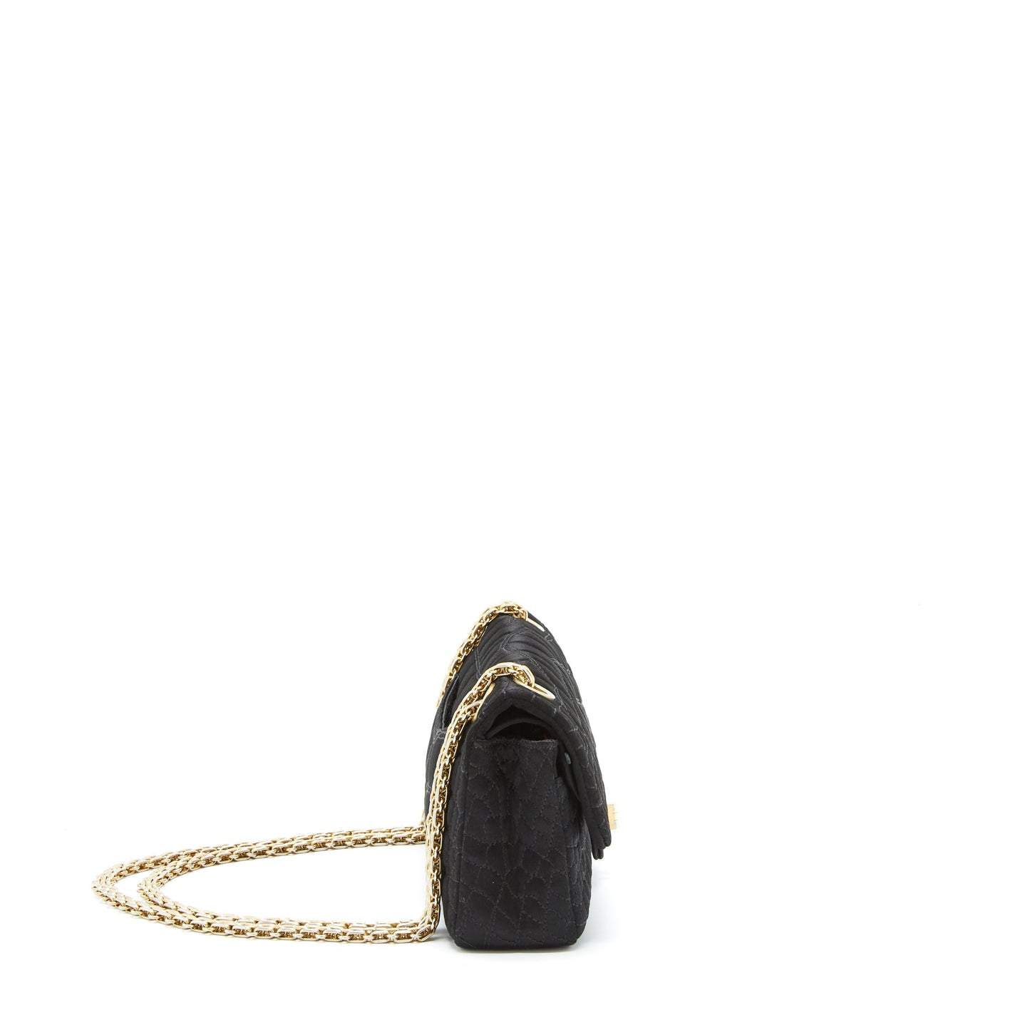 Chanel 2.55 Reissue Flap Bag Satin Black