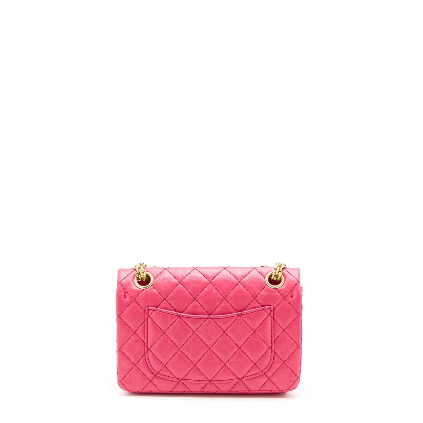 Chanel Mini 2.55 Reissue Flap Bag Aged Calfskin Hot Pink