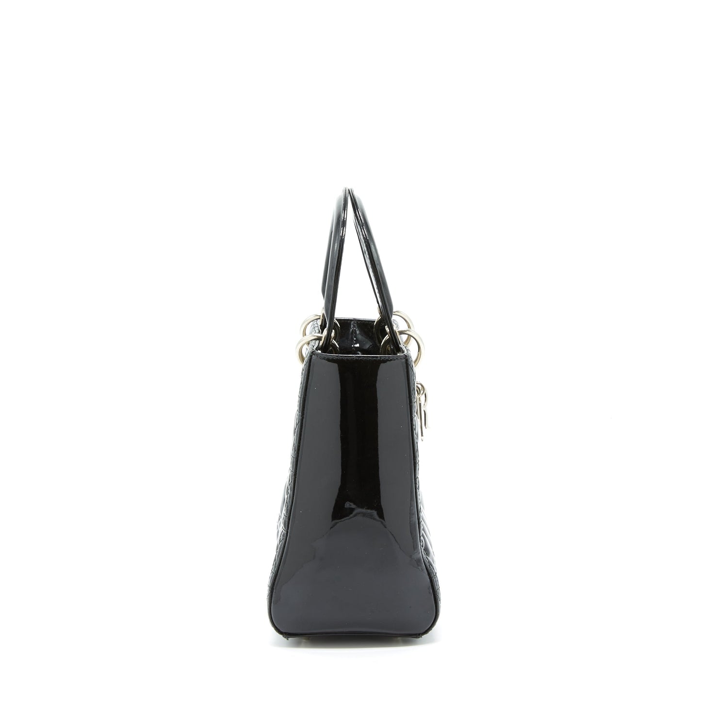Dior Medium Lady Dior Patent Black
