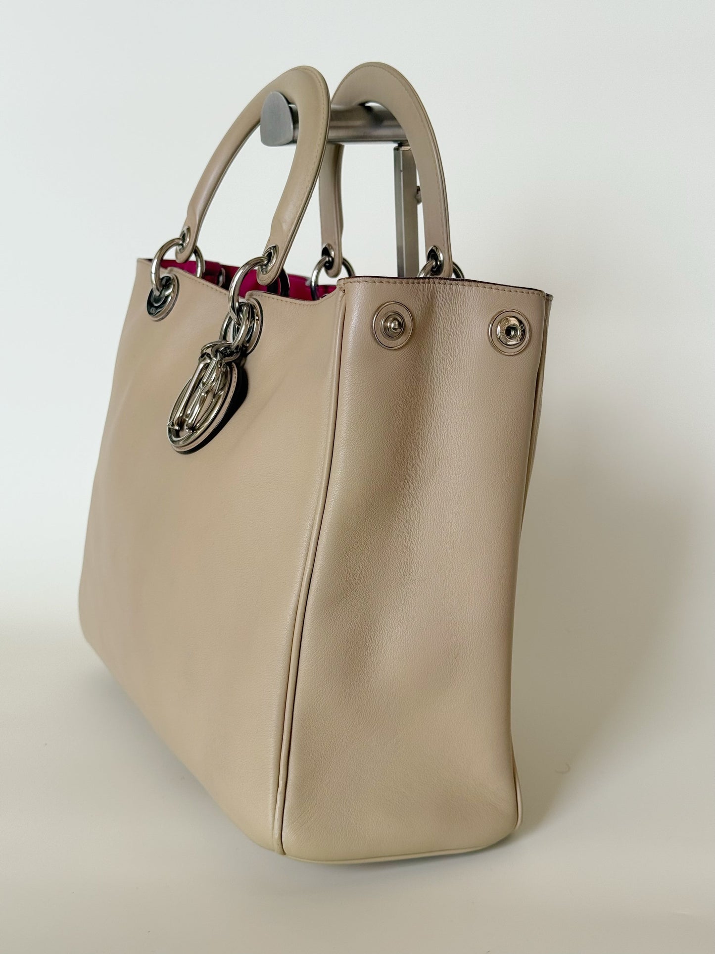 Christian Dior Smooth Calfskin Diorissimo Tote